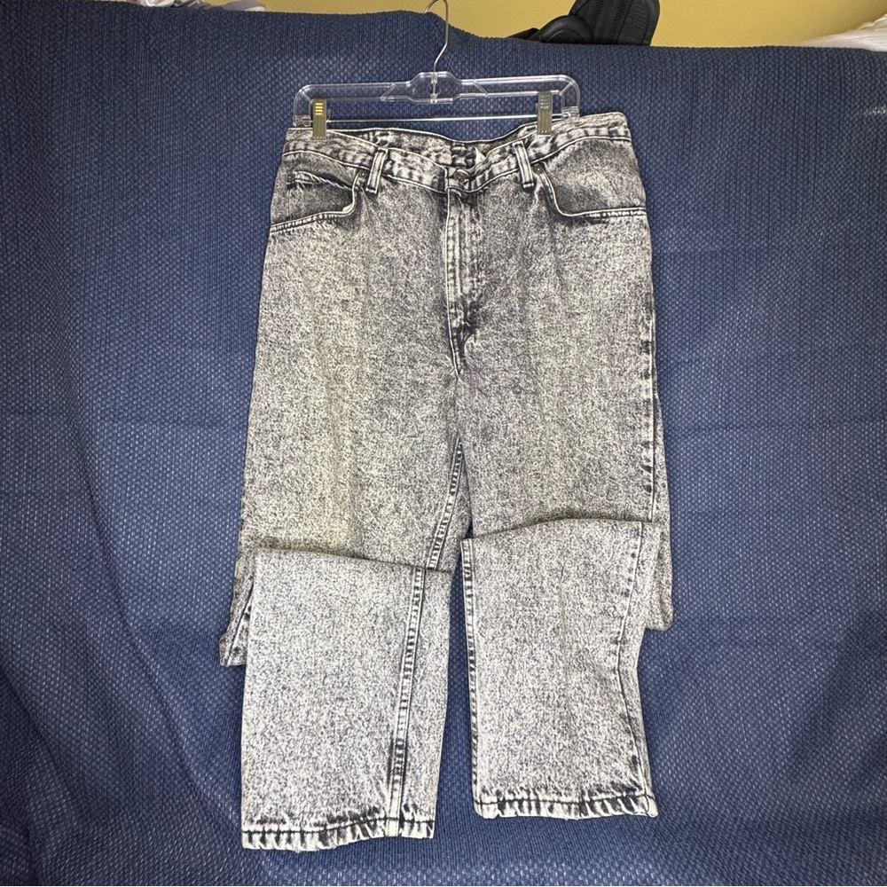 Classic Black Acid Wash Jeans for Men